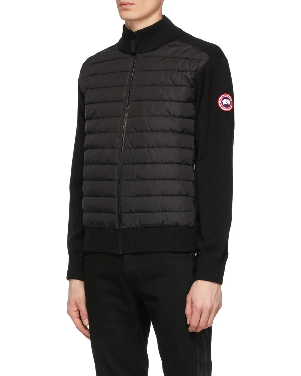 Hybridge Padded Panel Knit Jacket