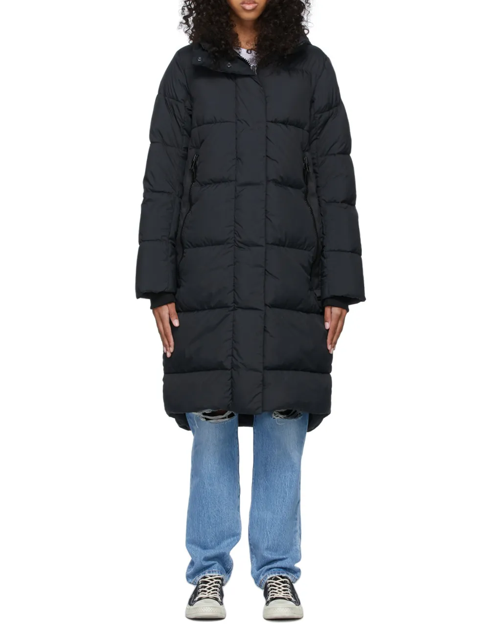 Zip-Fastening Padded Jacket