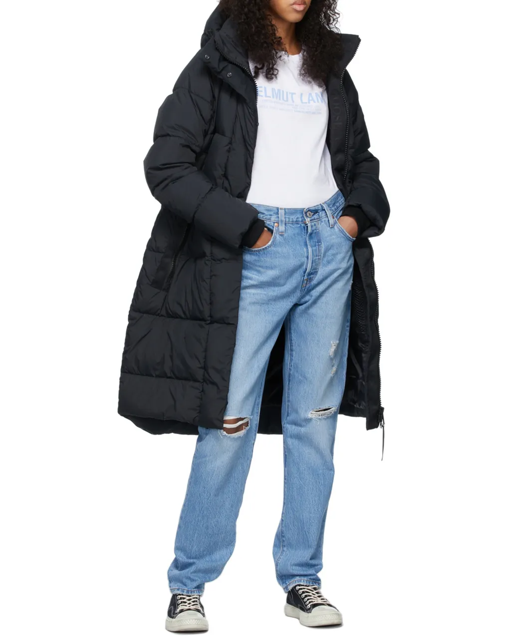 Zip-Fastening Padded Jacket