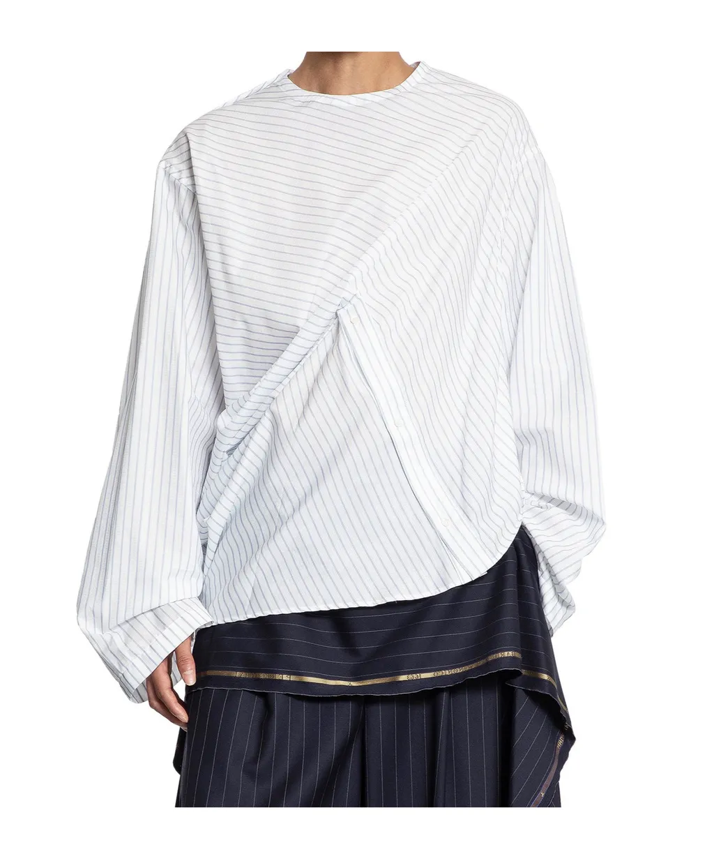Pinstripe Long-Sleeved Shirt