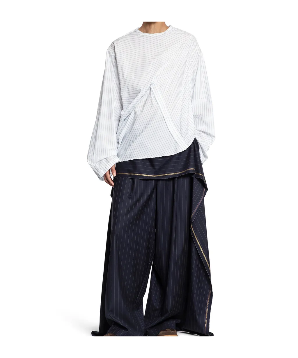 Pinstripe Long-Sleeved Shirt