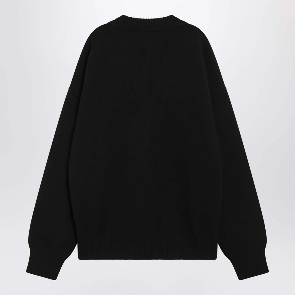 Logo Intarsia Knitted Cardigan