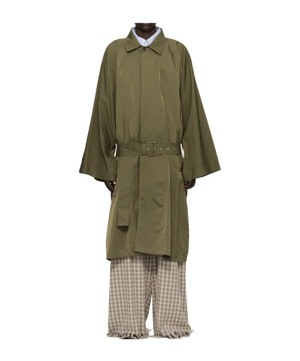 Pleated Trench Coat