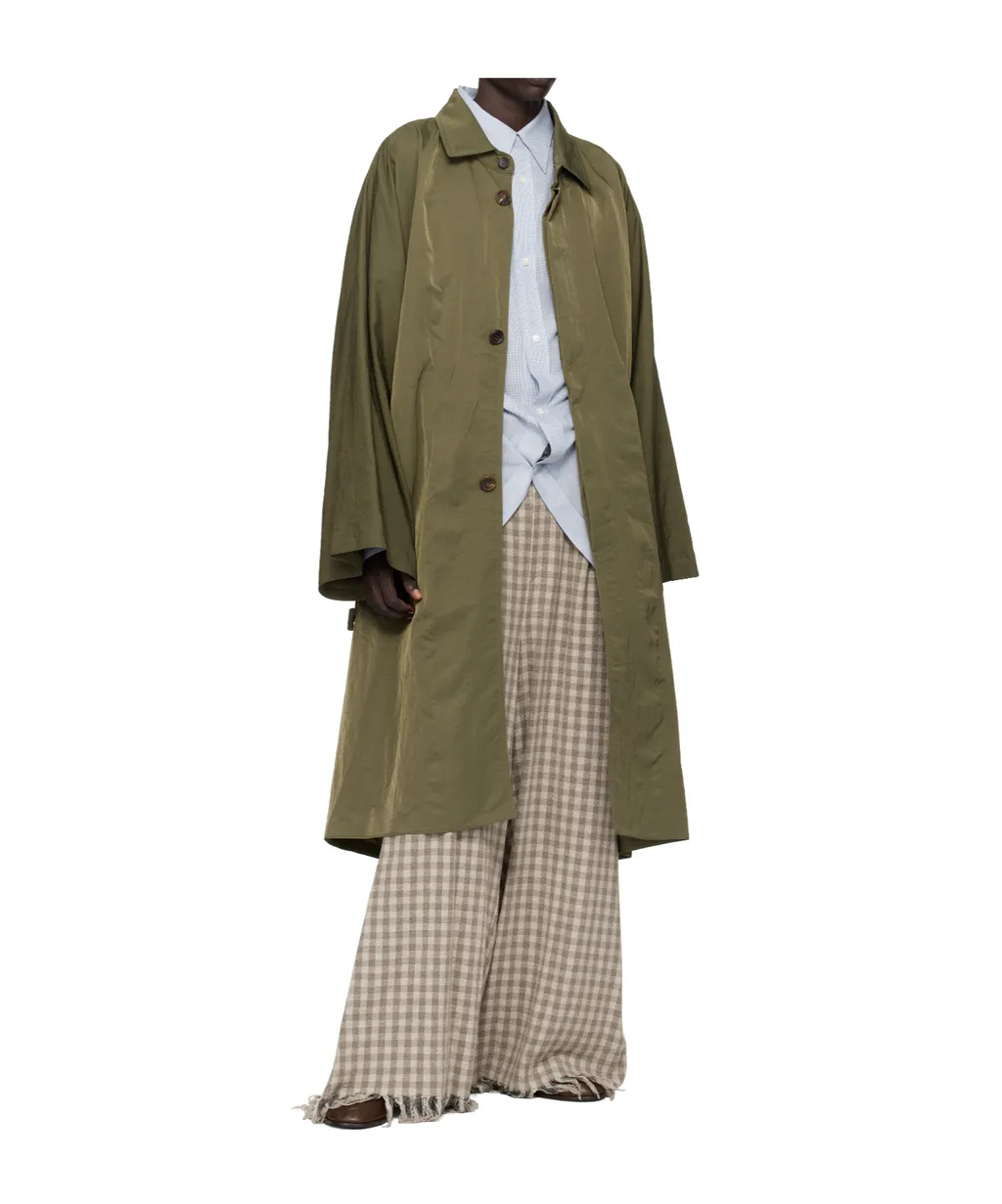 Pleated Trench Coat