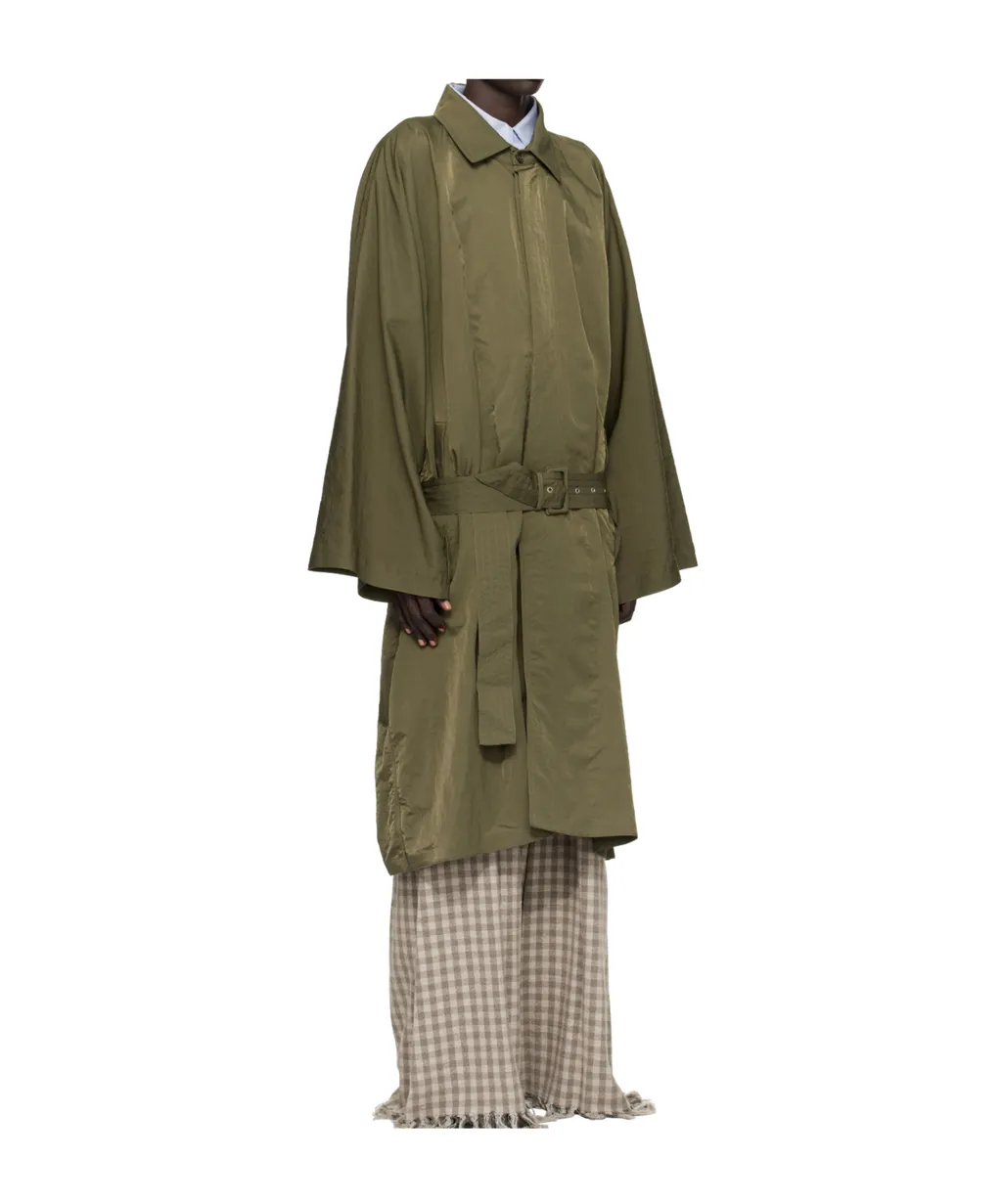 Pleated Trench Coat