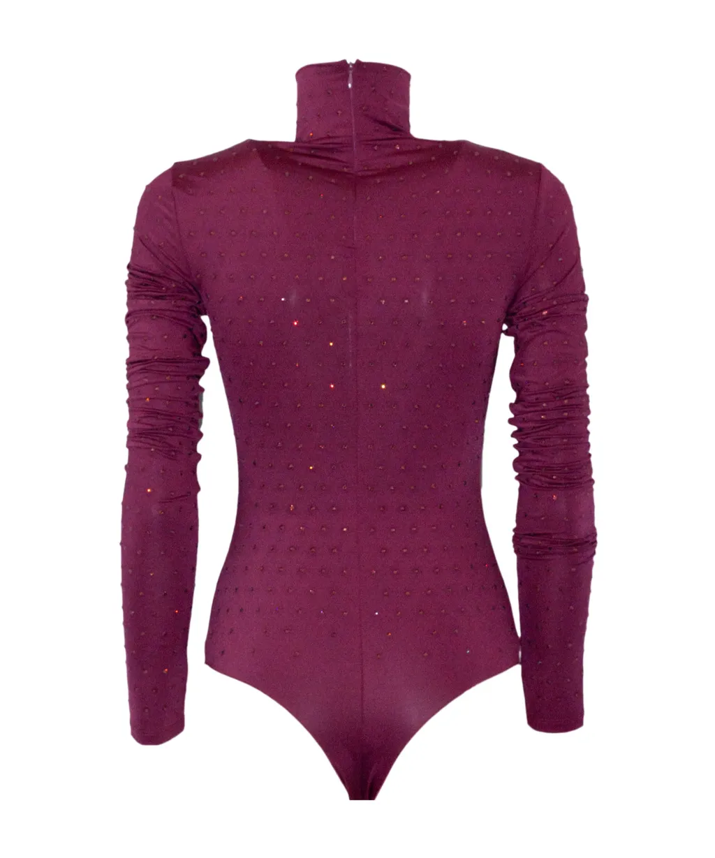 Crystal-Embellished Bodysuit