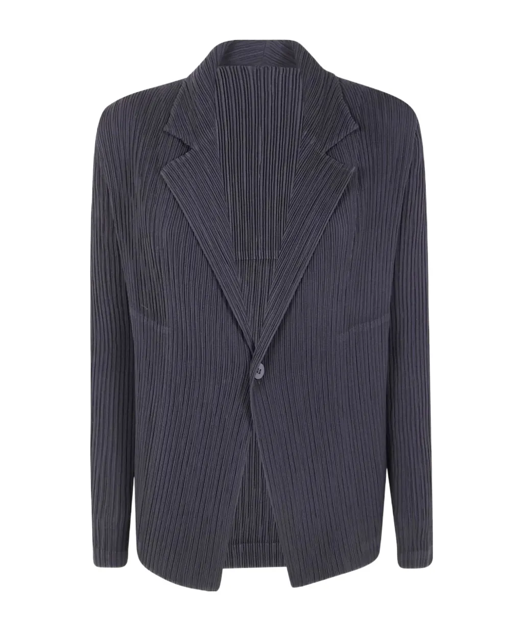 Hatching Pleats Pleated Jacket