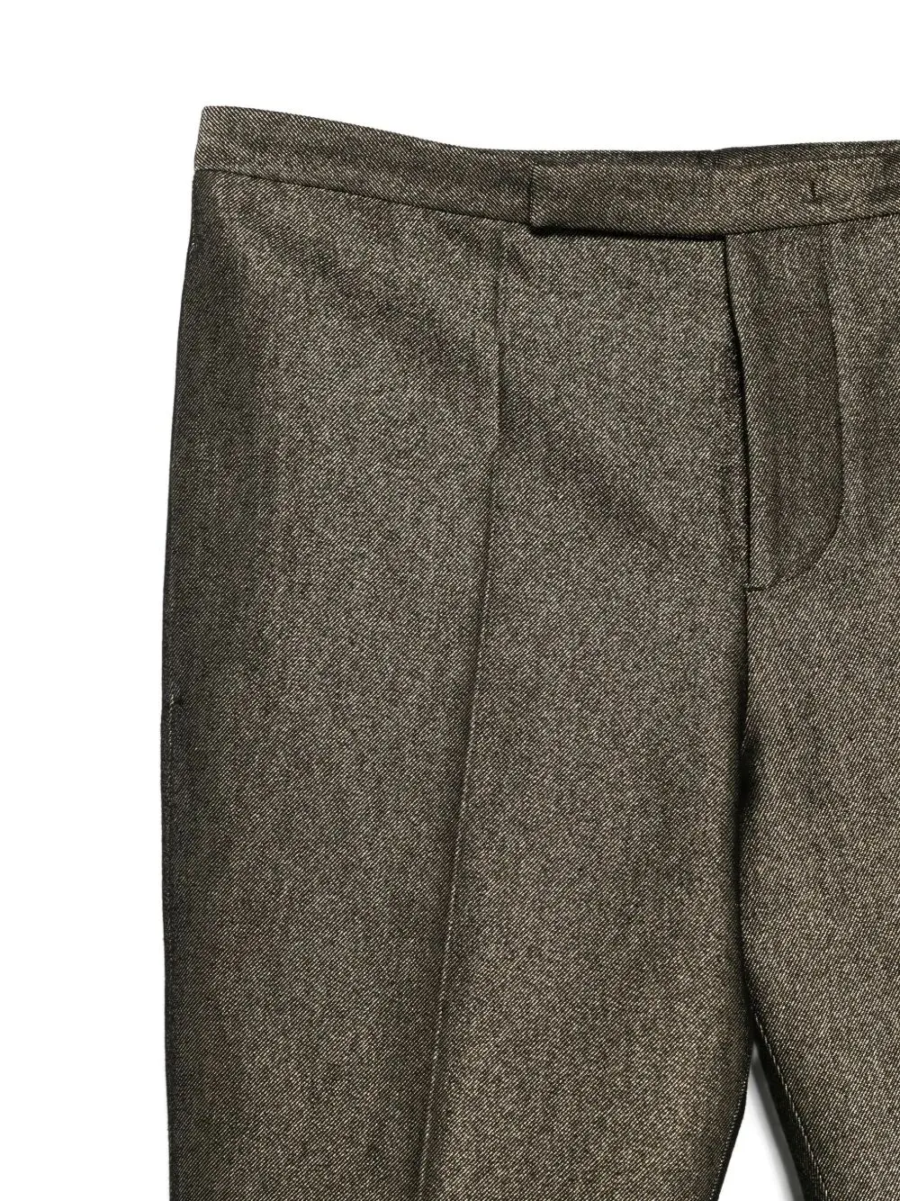 Straight-Leg Pleated Tailored Pants