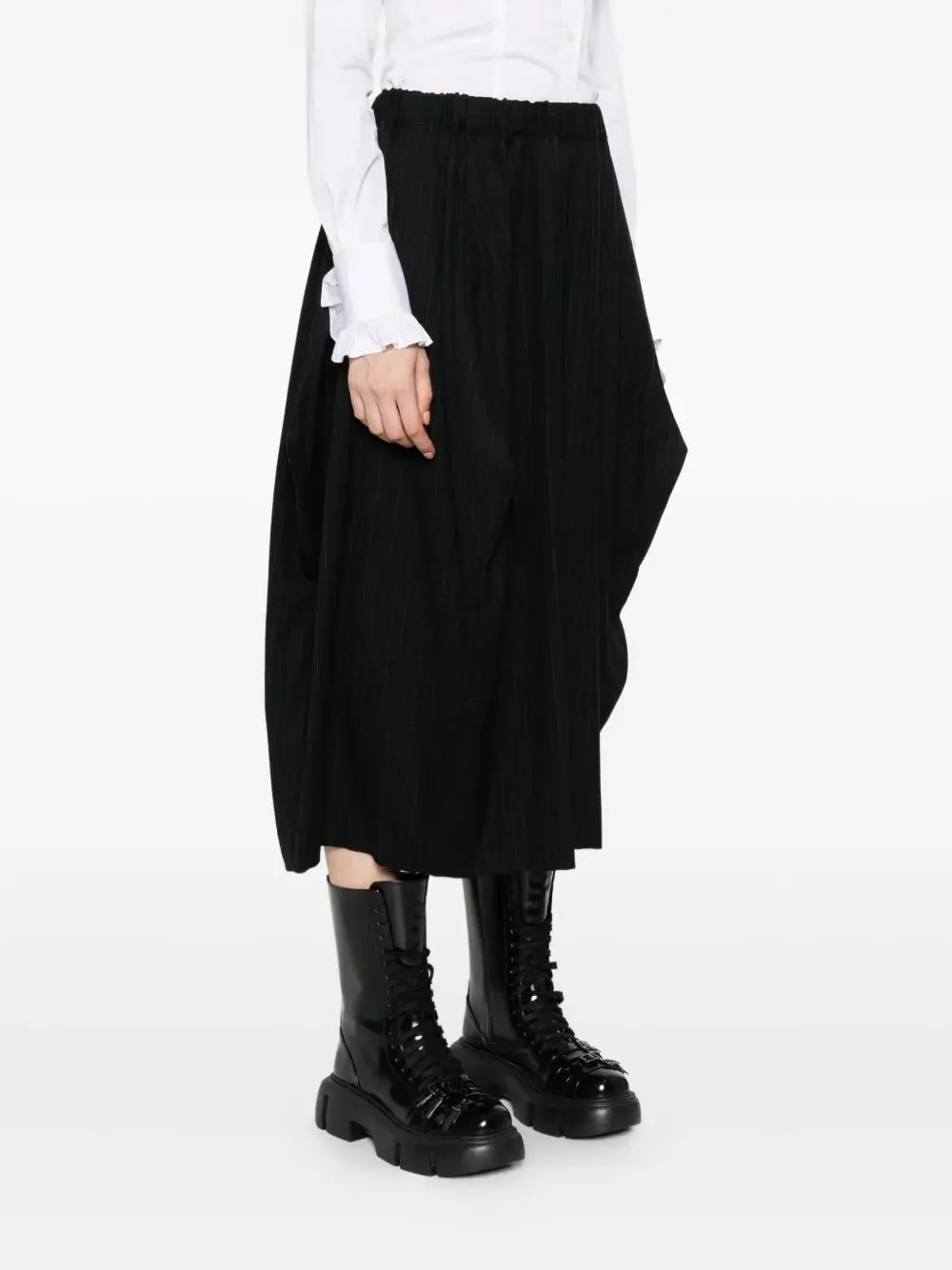 Pinestriped Cropped Trousers