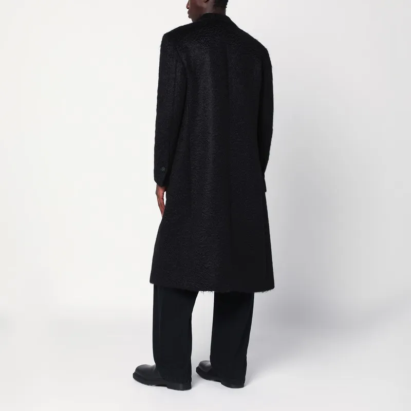 Single-Breasted Wool Coat