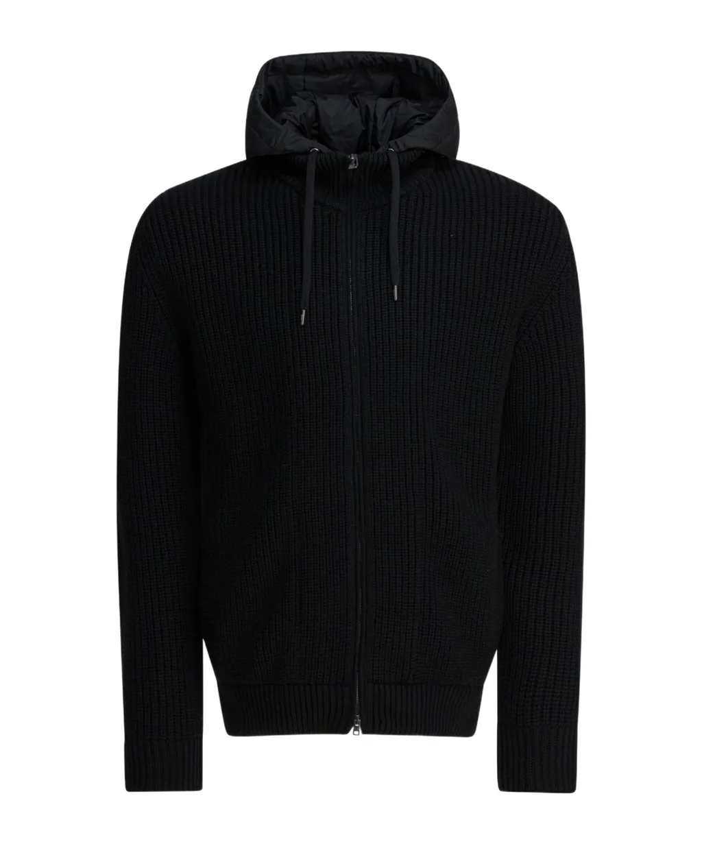 Hooded Zipped Cardigan