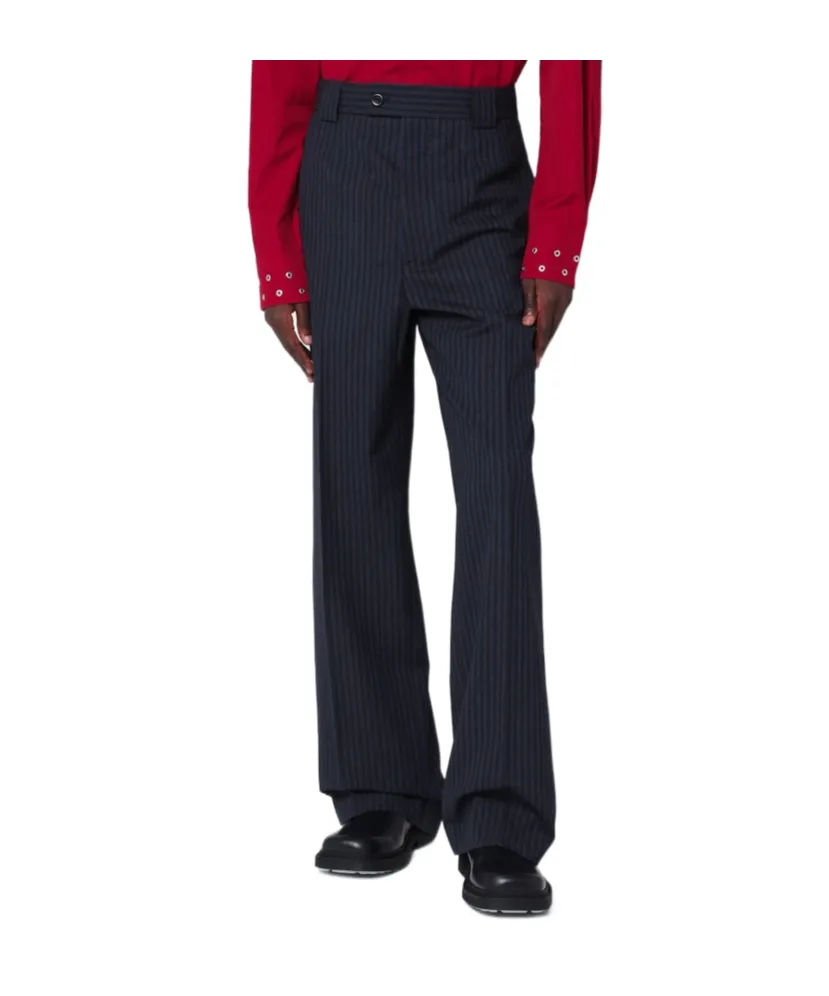 Striped Wool Trousers