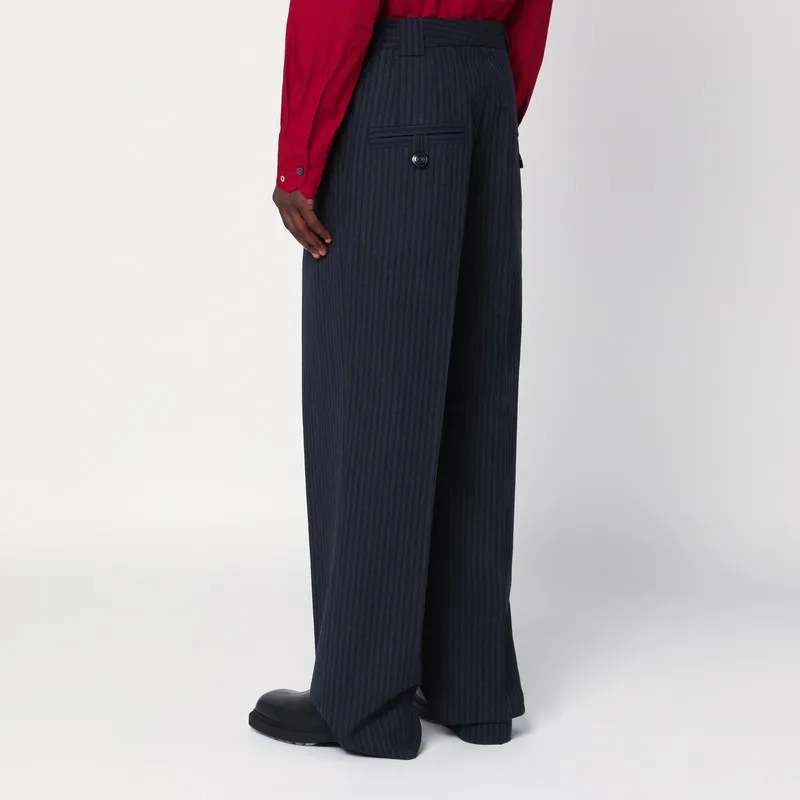 Striped Wool Trousers