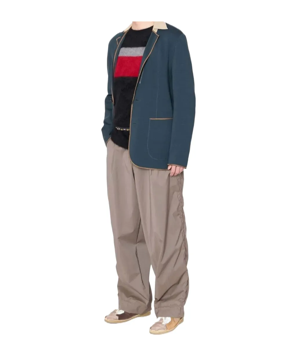 Pleated-Leg Trousers