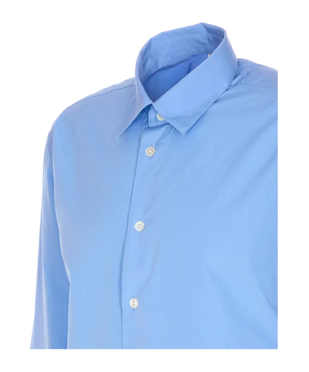 Long Sleeved Curved Hem Shirt