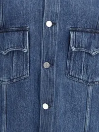 Han Plissé Denim Shirt