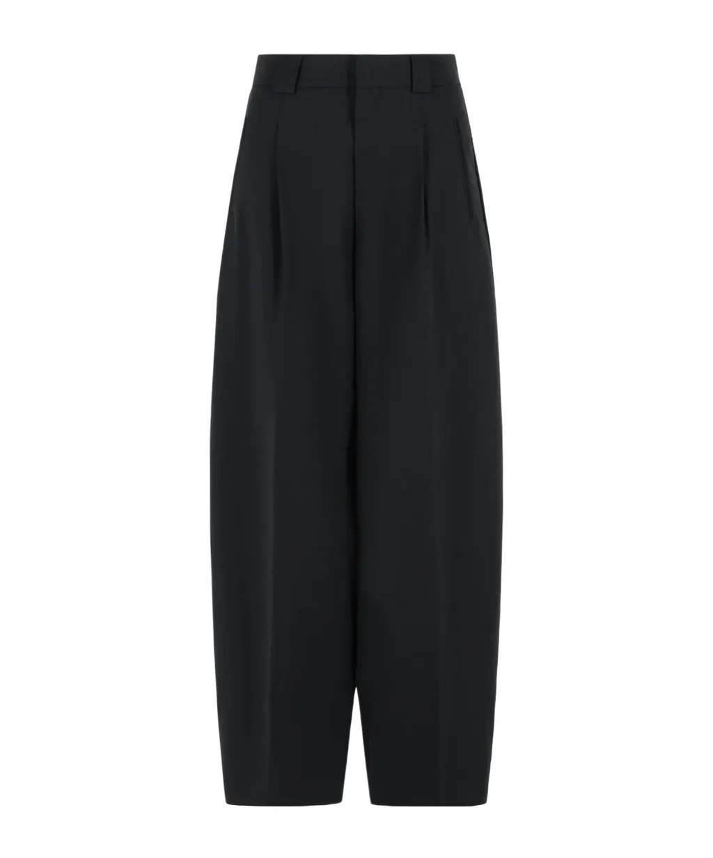 Pleated Zipper Casual Pants