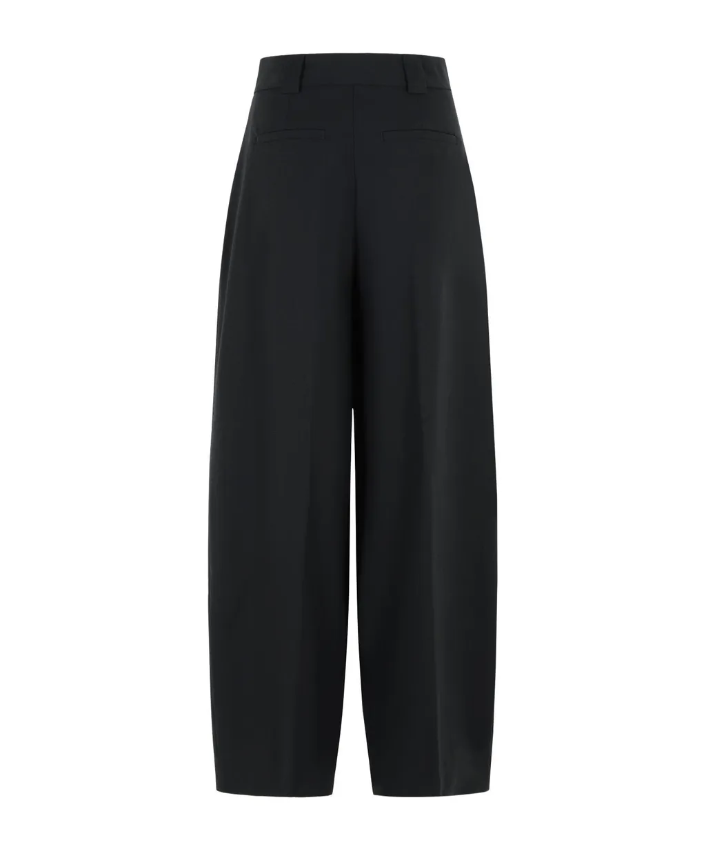 Pleated Zipper Casual Pants