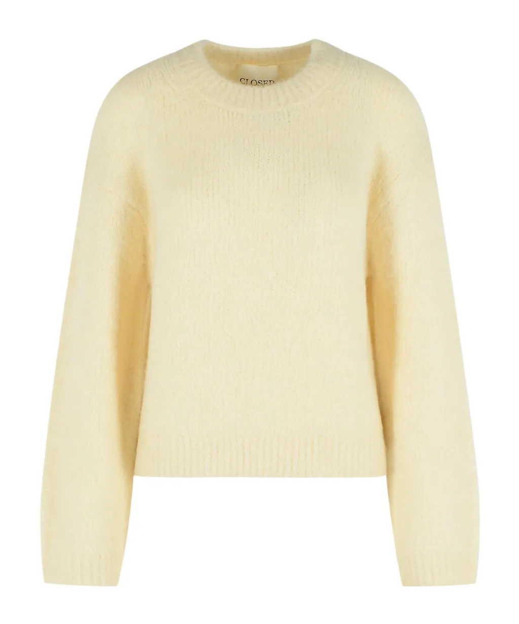 Ribbed Crew-Neck Sweater