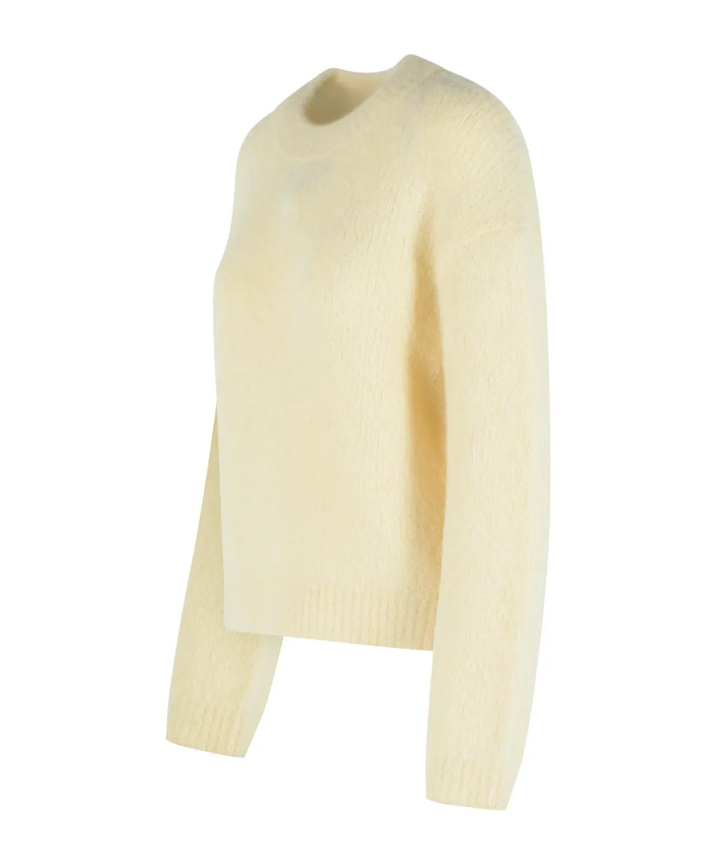 Ribbed Crew-Neck Sweater