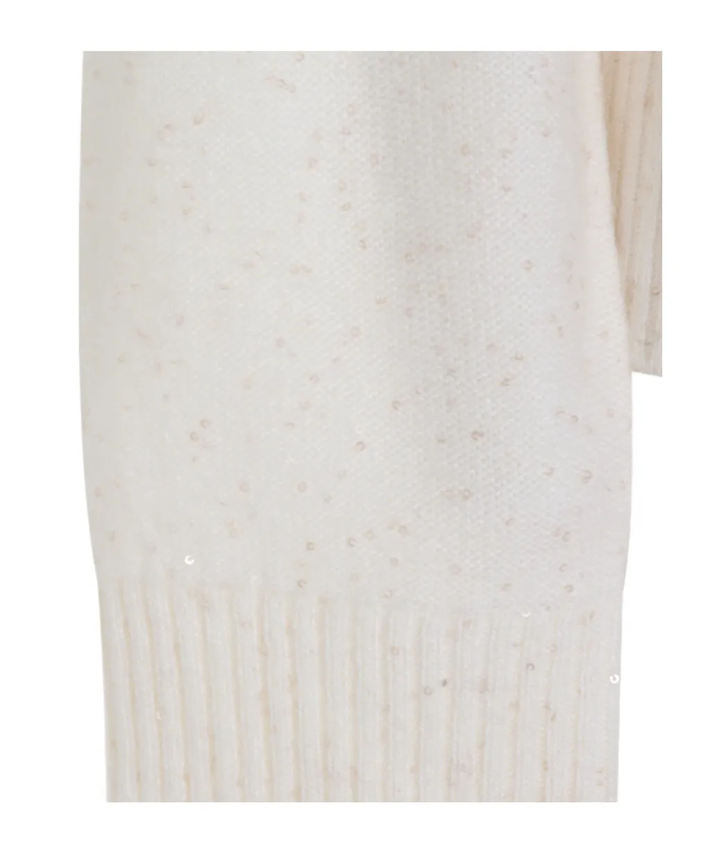 Sequins Embellished Turtleneck Jumper