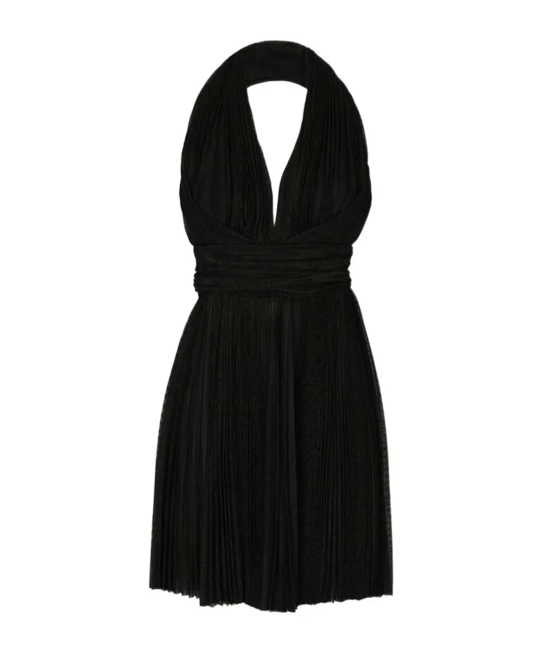 Mini Pleated Mesh Dress