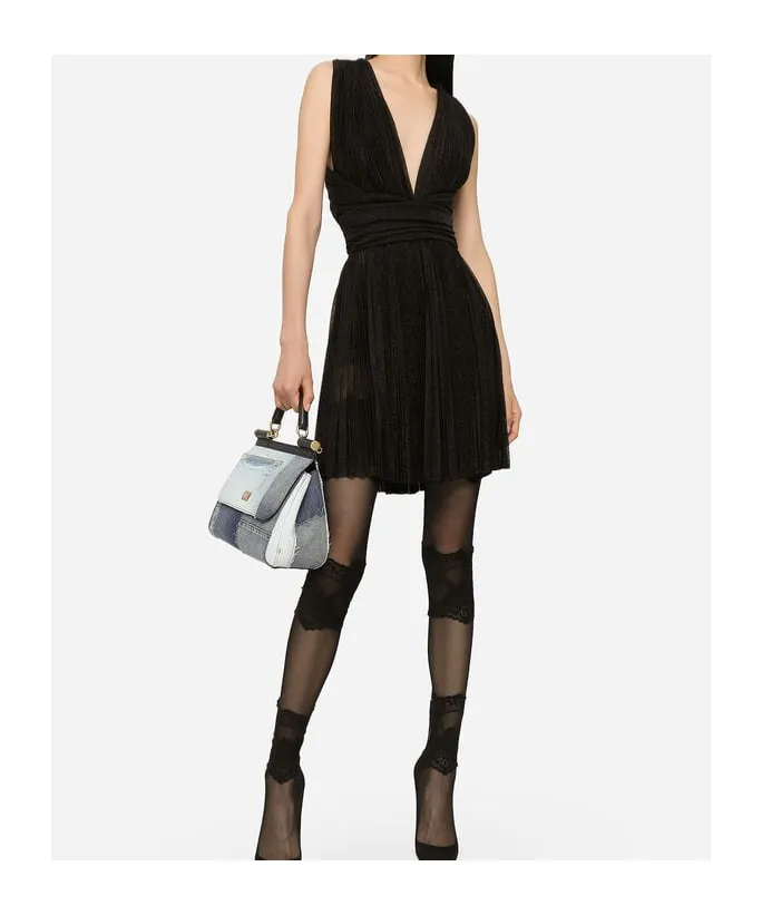Mini Pleated Mesh Dress