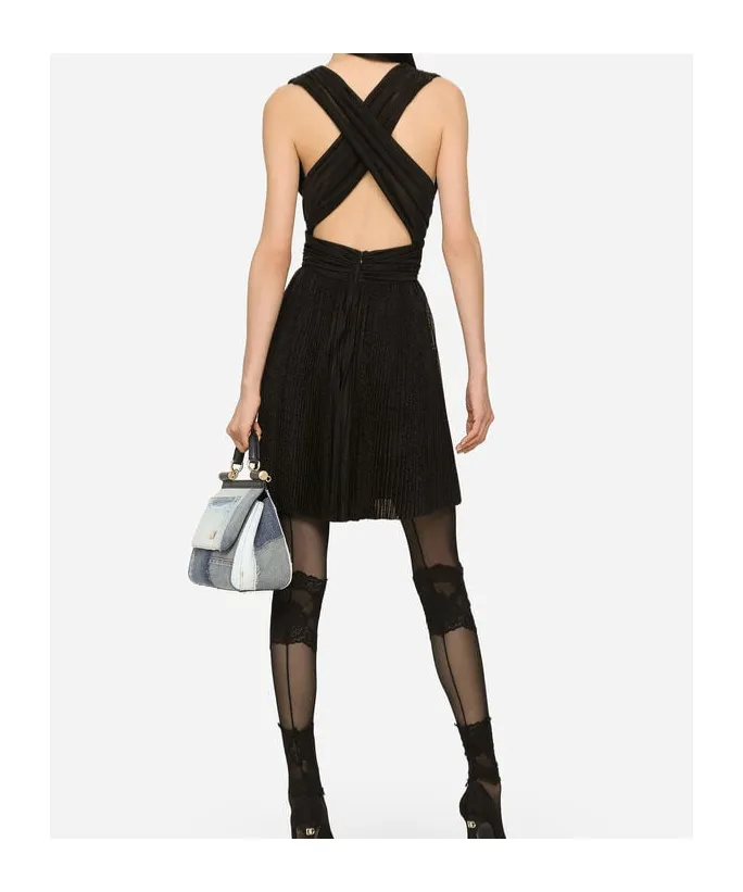 Mini Pleated Mesh Dress