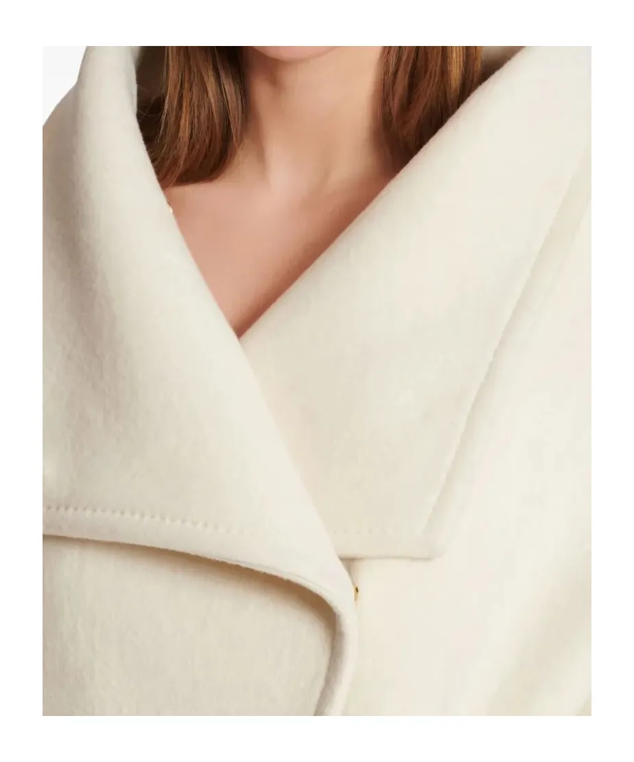 Asymmetrical Designed High Neck Coat