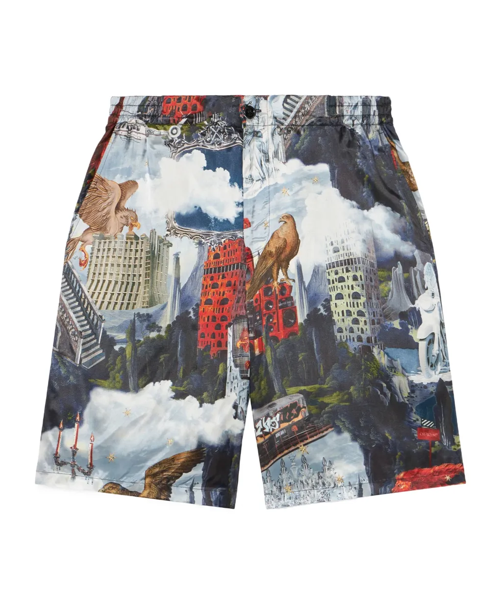 Patchwork Bermuda Shorts