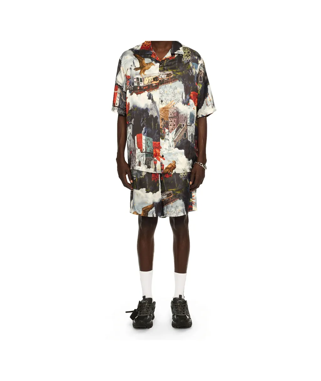 Patchwork Bermuda Shorts