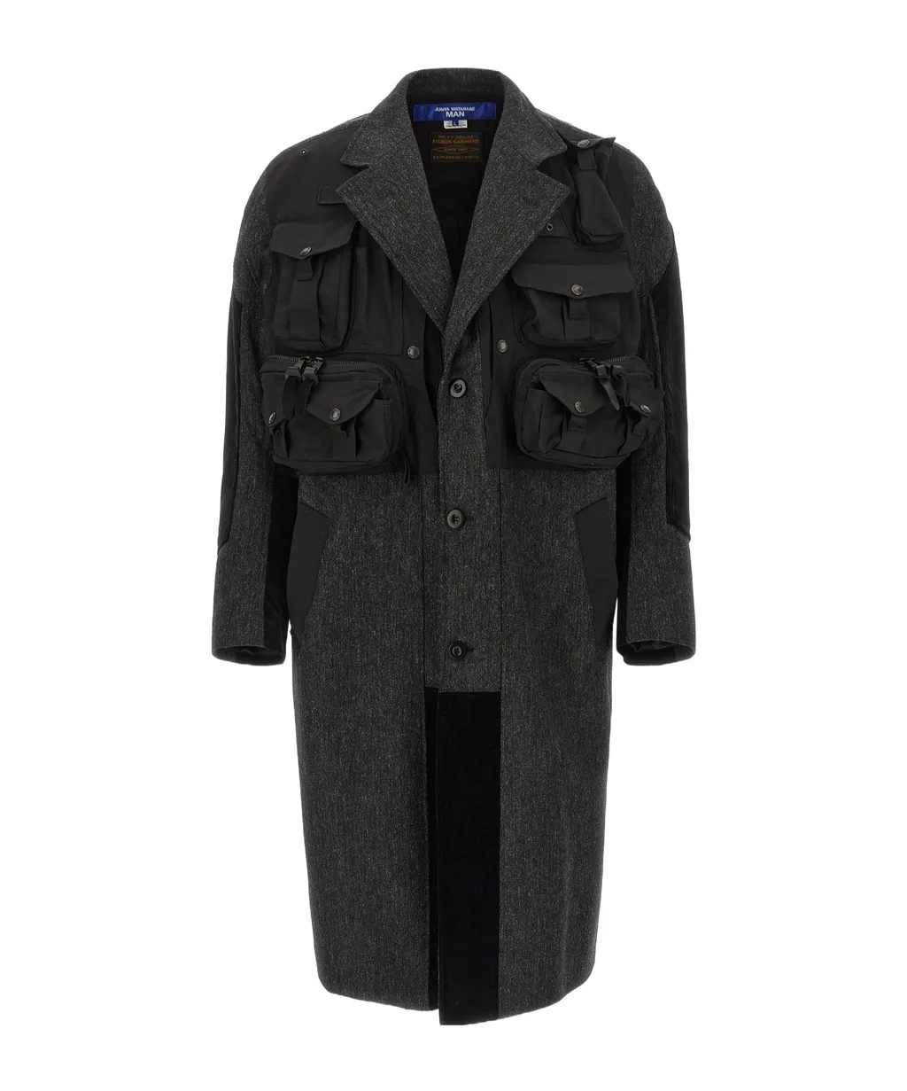 Pocket Detailed Single-Breasted Coat
