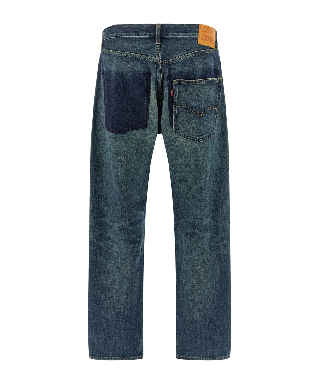 Logo Patch Straight-Leg Jeans