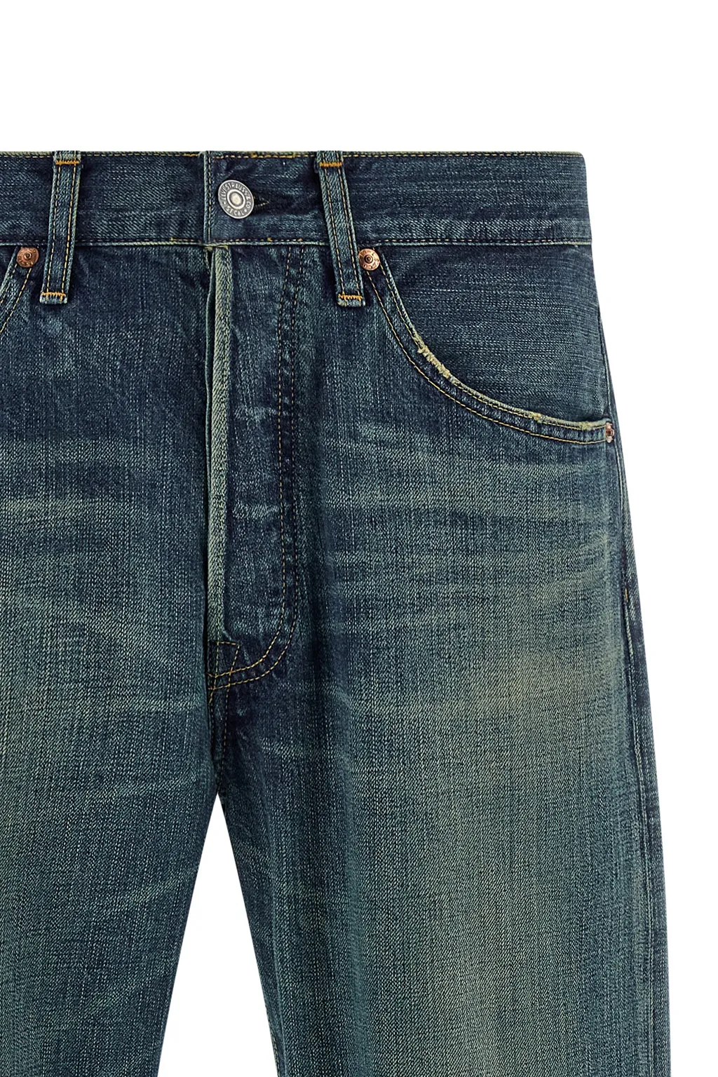 Logo Patch Straight-Leg Jeans