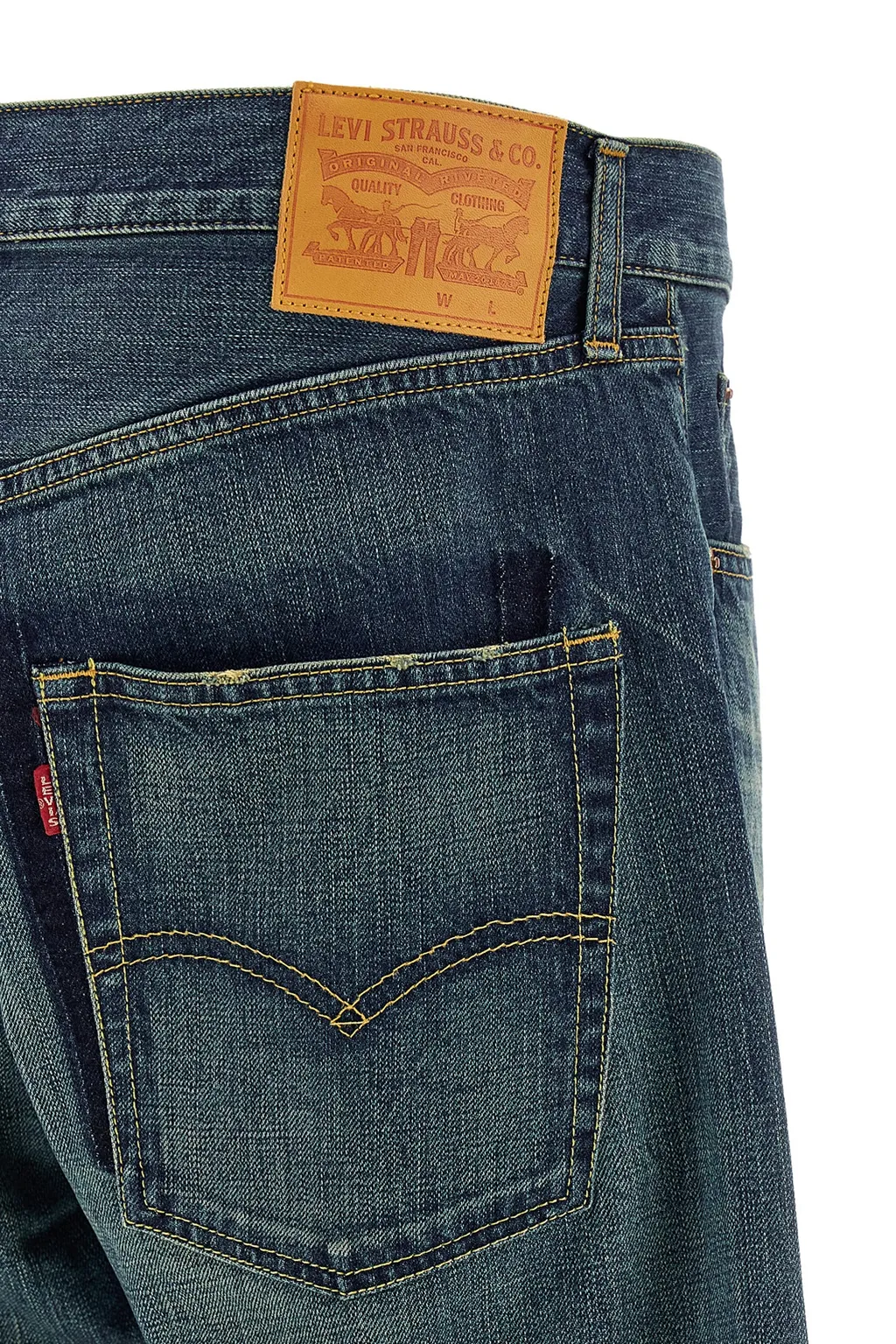 Logo Patch Straight-Leg Jeans