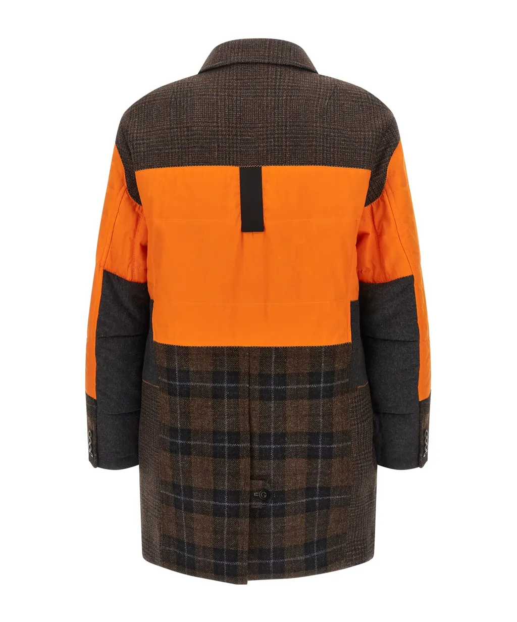 Logo Patch Patchwork Coat