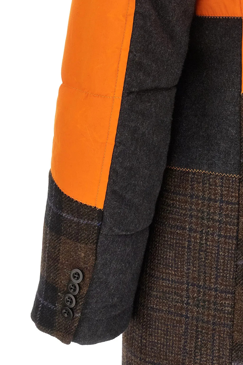 Logo Patch Patchwork Coat