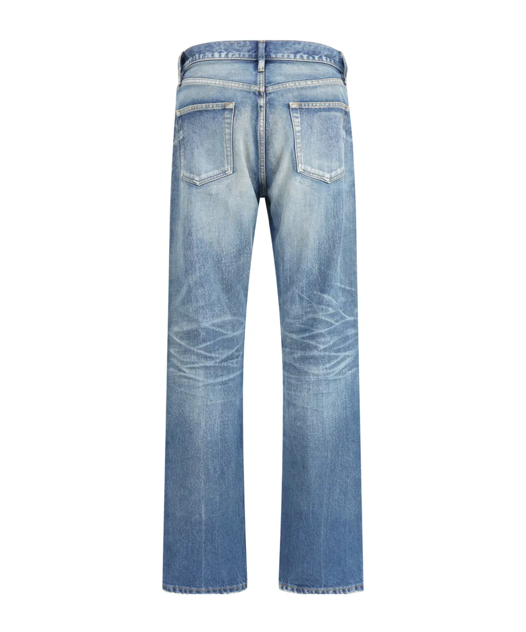Straight Leg Denim Jeans