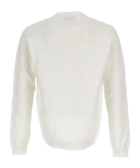 Ff Monogram Crewneck Knitted Jumper