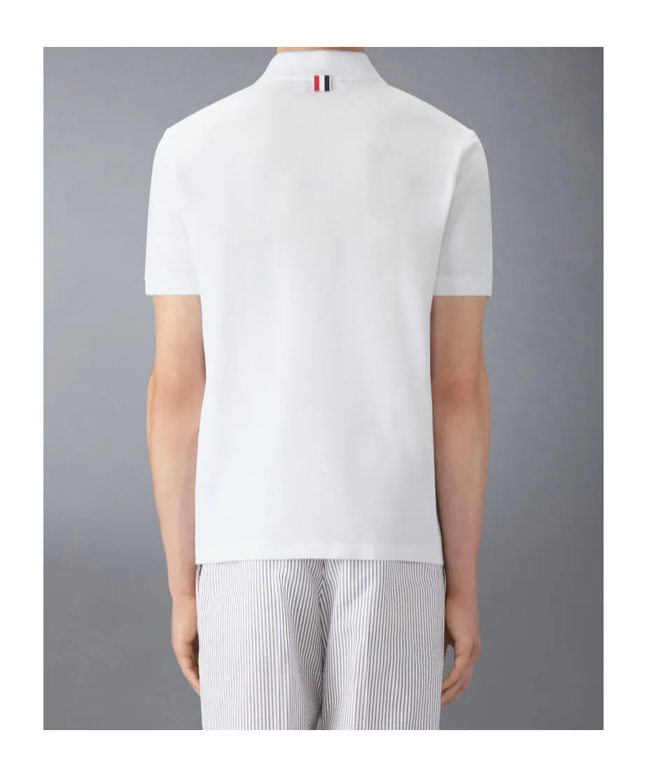 Button-Placket Polo Shirt