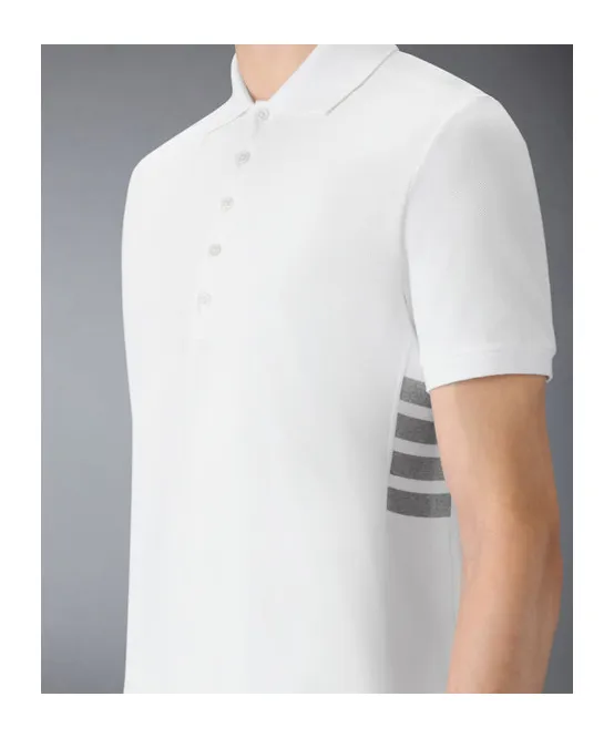 Button-Placket Polo Shirt