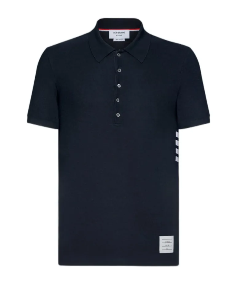 4-Bar Cotton Polo Shirt