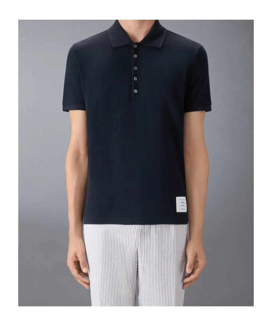 4-Bar Cotton Polo Shirt
