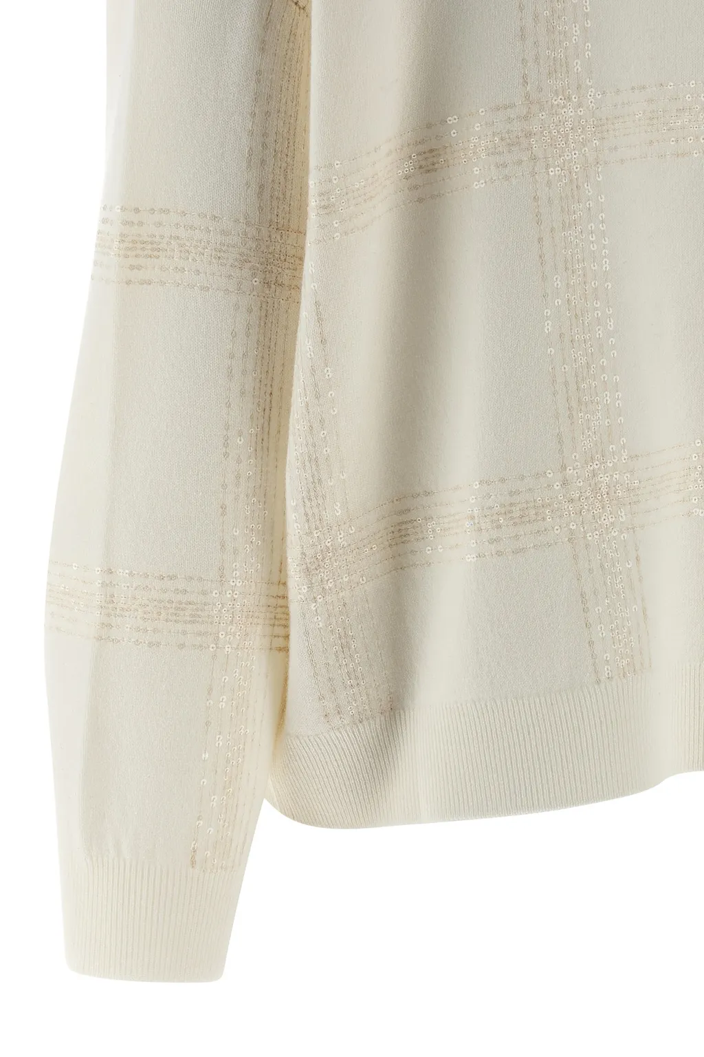 Sequin Embellished Turtle Neck Knitted Jumper