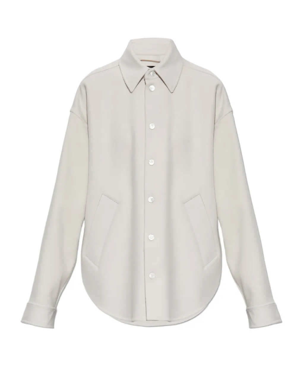 Long-Sleeved Knit Shirt