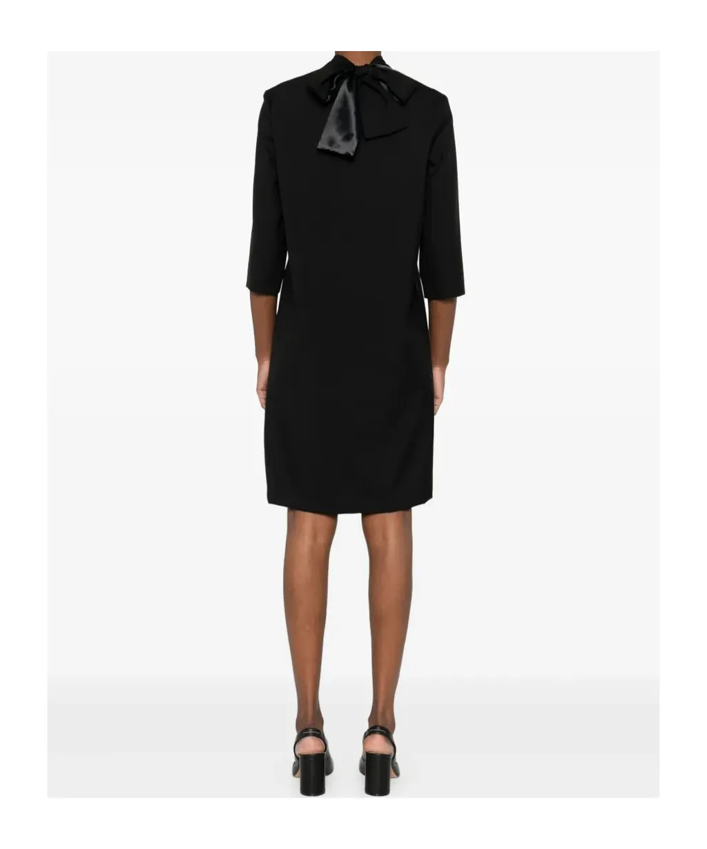Bow-Detail Midi Dress