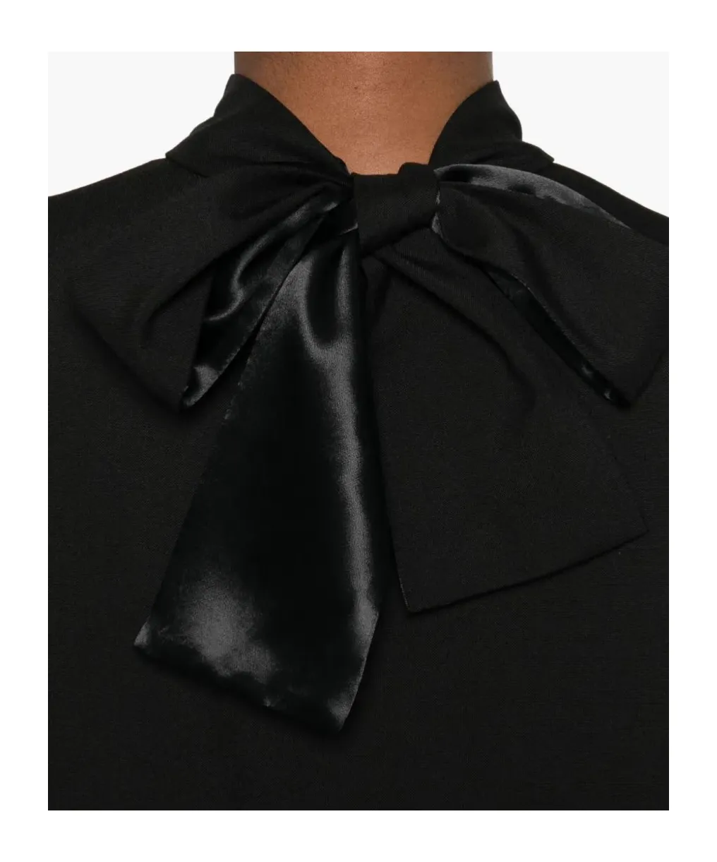 Bow-Detail Midi Dress