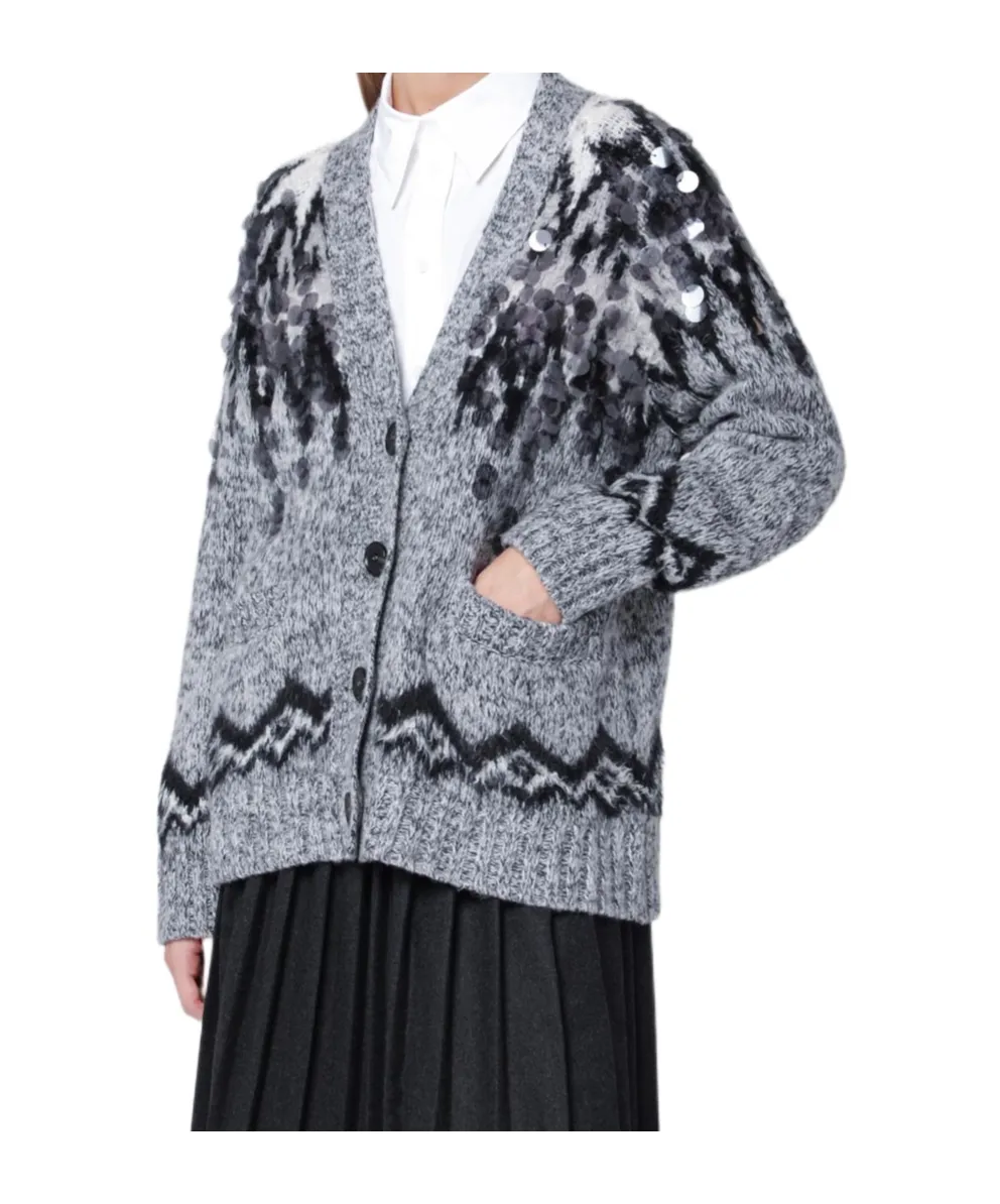 Button Long-Sleeved Sweater