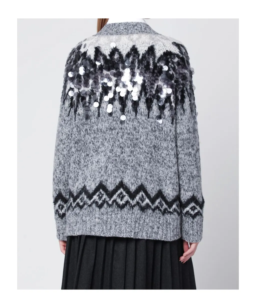 Button Long-Sleeved Sweater
