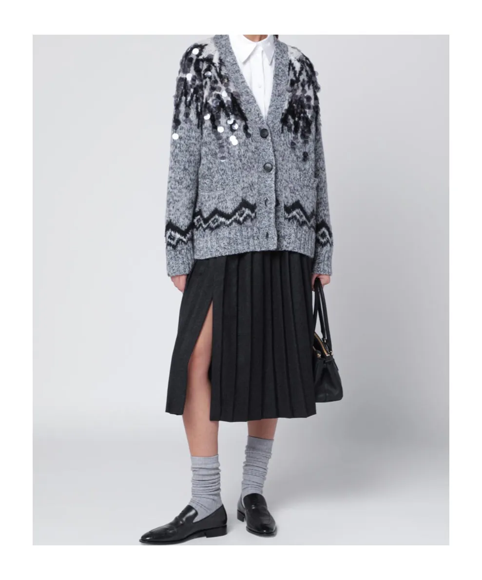 Button Long-Sleeved Sweater